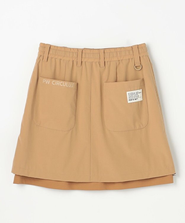 PW CIRCULUS 【蓄熱裏地】【WOMEN】バイカラースカート ゴルフウェア レディース ベージュ系