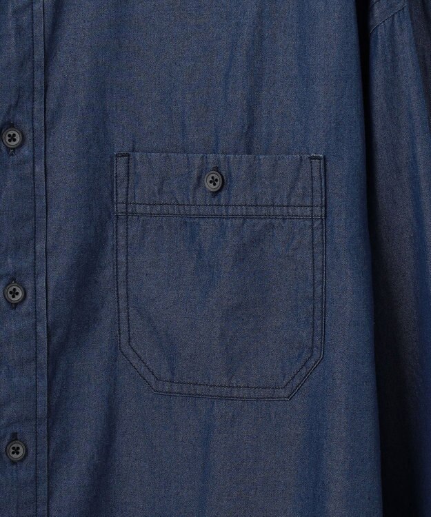 JOSEPH ABBOUD MOUNTAIN 【SPACE／UNISEX】Fine Count INDIGO シャツ ネイビー系