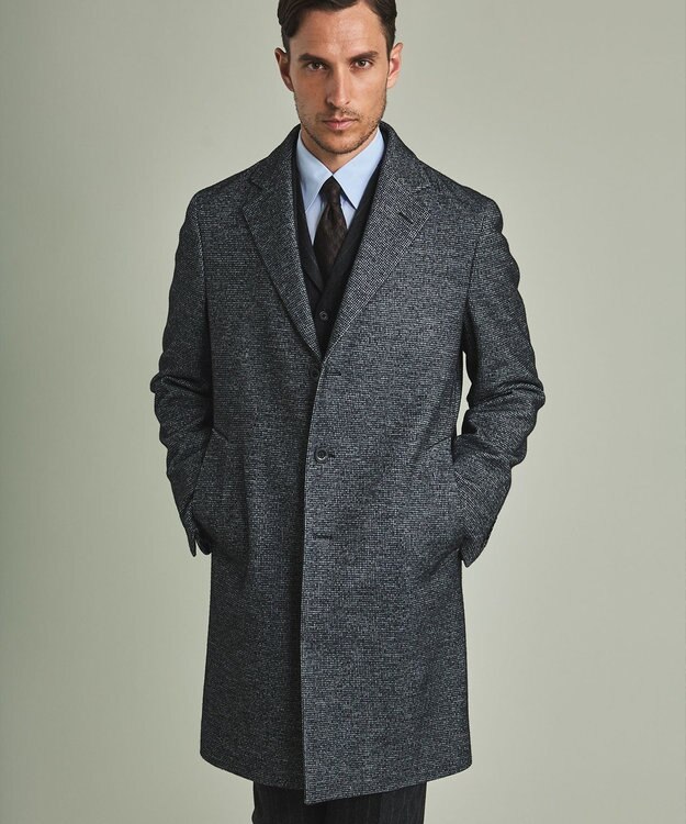 GOTAIRIKU 【AIRY MOVE】Ｔ/Ｗジャージーリラックスチェスター コート グレー系8