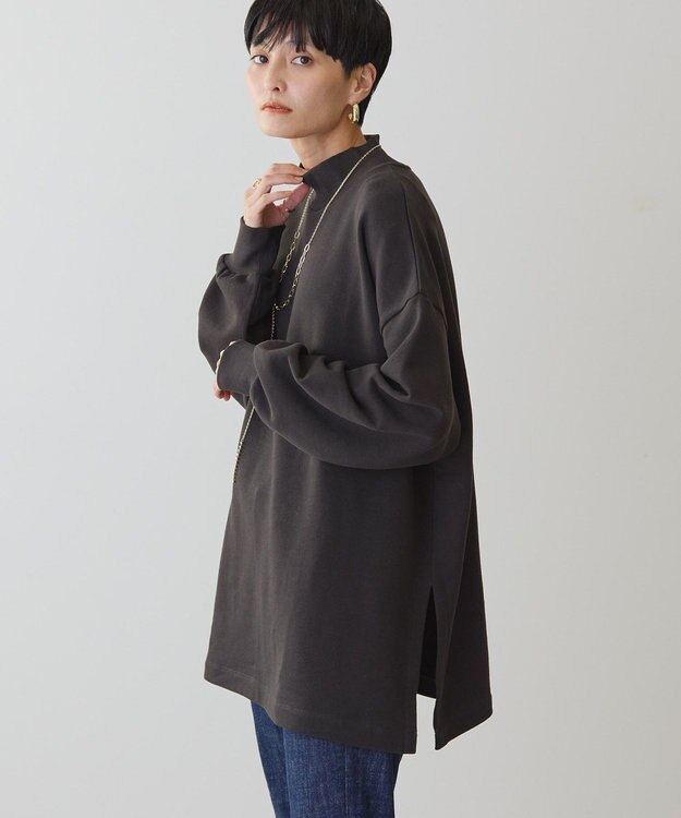 AMERICAN HOLIC ハイネックＢＩＧスウェット Charcoal Gray