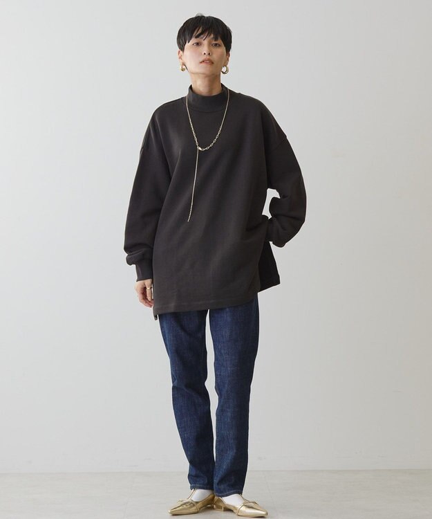 AMERICAN HOLIC ハイネックＢＩＧスウェット Charcoal Gray