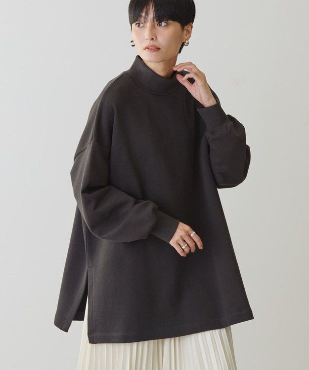 AMERICAN HOLIC ハイネックＢＩＧスウェット Charcoal Gray
