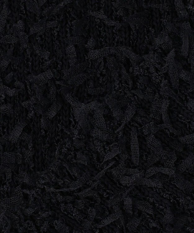 組曲 S 【先行予約】チュールヤーンファンシーニット ジャケット ブラック系
