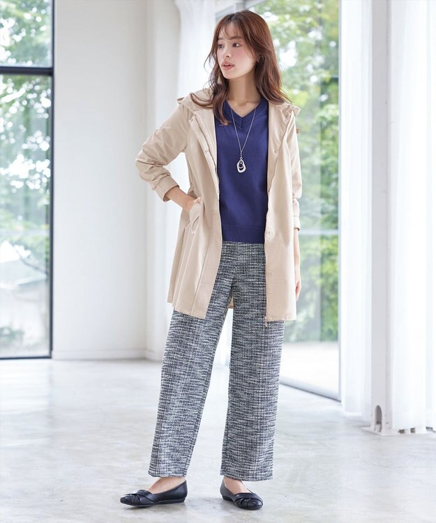 Tiaclasse 【新色追加・洗える・撥水】ドロストマウンテンパーカー ライトベージュ