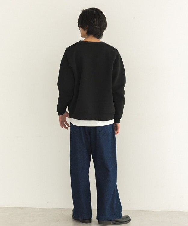 CRAFT STANDARD BOUTIQUE ウォッシャブルVネックカーディガン Black