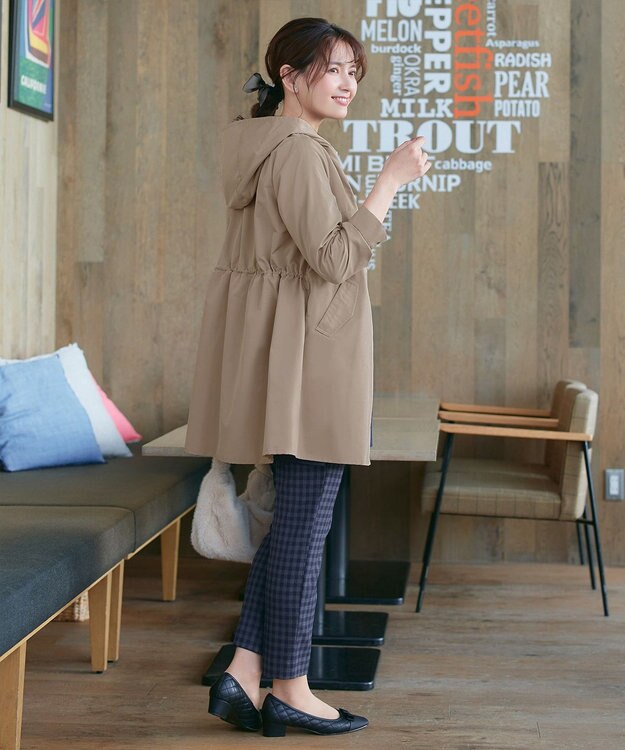 Tiaclasse 【新色追加・洗える・撥水】ドロストマウンテンパーカー ベージュ