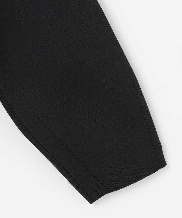 ANY SIS 【洗える】スポンディッシュペプラム ニット ブラック×オフ