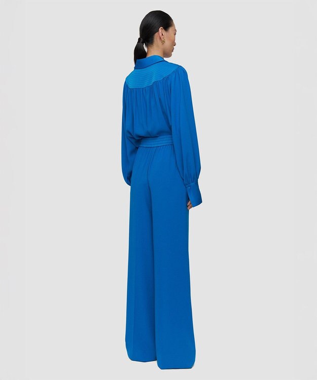 JOSEPH クレープ　トラウザーズ CARA Siam Blue