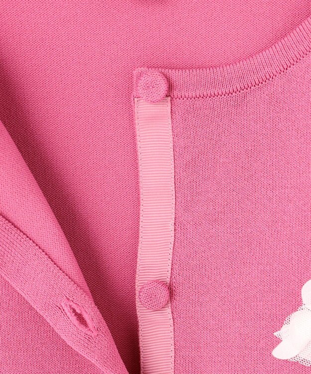 TOCCA FLOWER POP 半袖カーディガン ピンク系