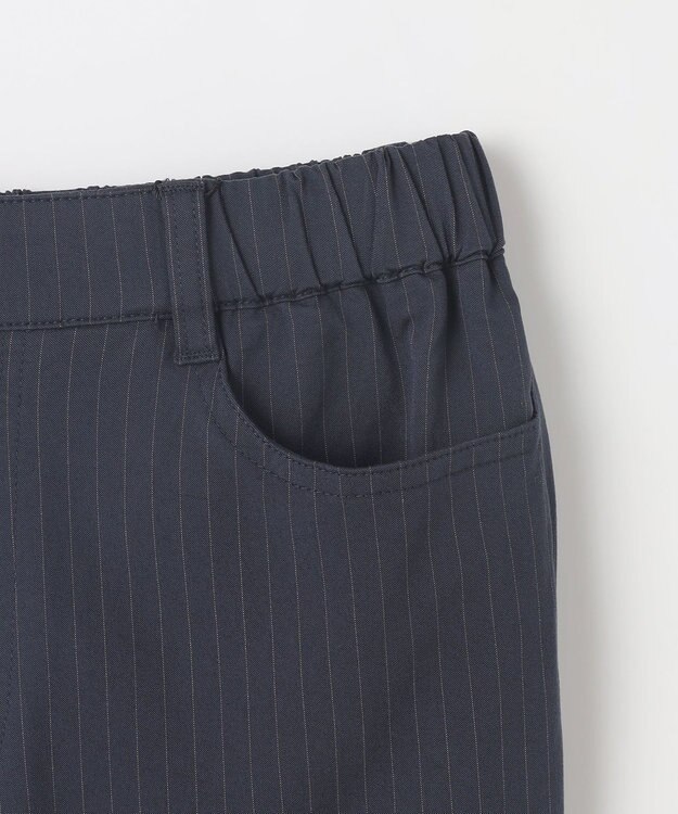 ANY L 【新色追加/洗濯機可/UVカット/ウエストゴム/ストレッチ】7daysデイリーパンツ ストライプ