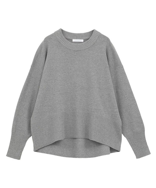 Green Parks ふわもっちニットプルオーバー Gray Mixture