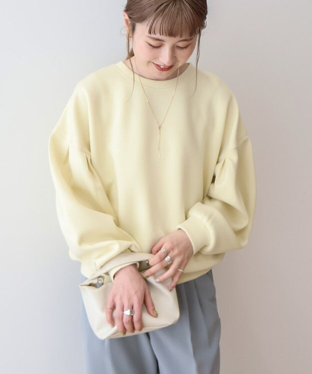 AMERICAN HOLIC 袖タックポンチプルオーバー Light Yellow