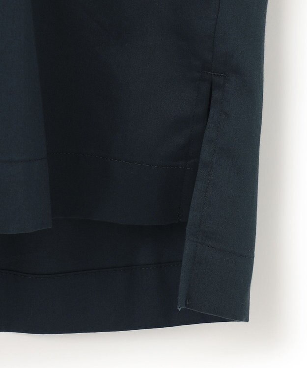 ICB 【洗える】コットンサテン プルオーバーブラウス パイングリーン系