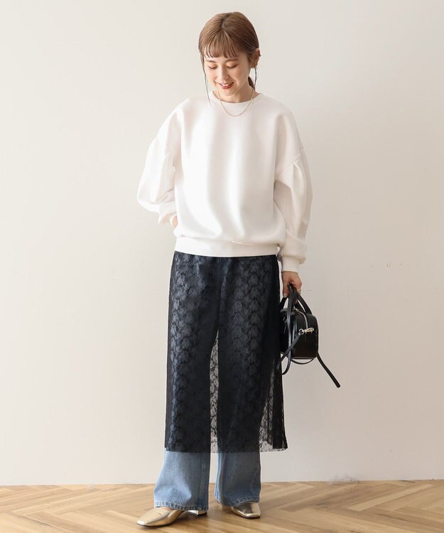 AMERICAN HOLIC 袖タックポンチプルオーバー Light Yellow