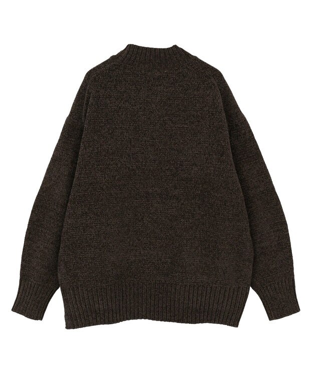 AMERICAN HOLIC ベロアモールニットプルオーバー Brown