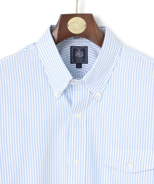 J.PRESS MEN 【J.PRESS ORIGINALS】Pin Oxford B.D. Shirt / Baggy Fit サックスブルー系1