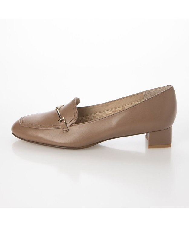 Riz raffinee <Riz raffinee>ヒールアップスクエアローファー ダークベージュ