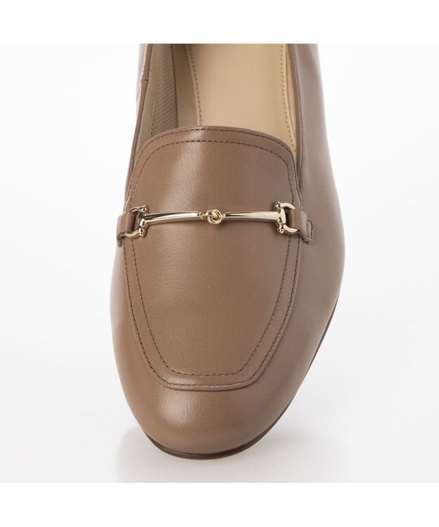 Riz raffinee <Riz raffinee>ヒールアップスクエアローファー ダークベージュ