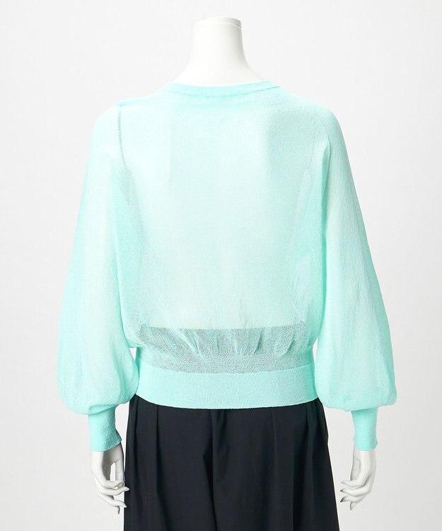 23区 【GOLD LABEL】アセテートナイロンホールガーメント ニット サックス系