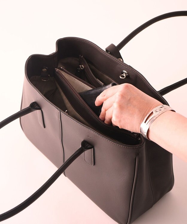 MIYABIYA 【日本製・本革】CRESCEND ベガ B5  軽量トートバッグ チョコ