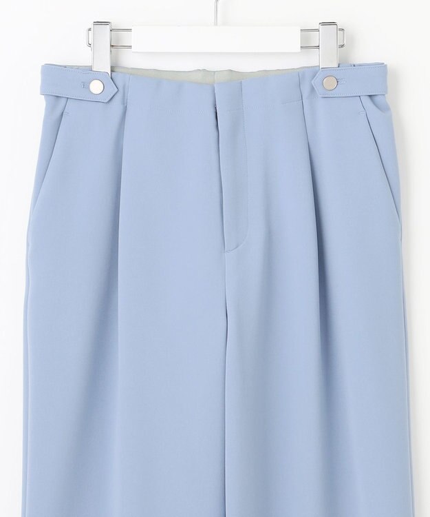 J.PRESS LADIES 【洗える】ノルディスバックスキン ワイド パンツ ブルー系