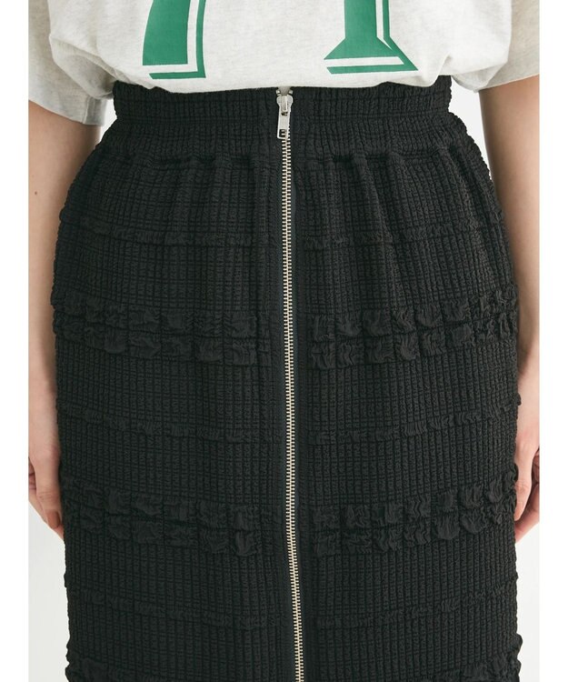 Green Parks ・ＥＬＥＮＣＡＲＥ　ＤＵＥ　２ｗａｙ　Ｗ－ＺＩＰスカート Black