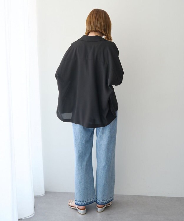 YECCA VECCA 綿麻バギーデニムパンツ Light Indigo