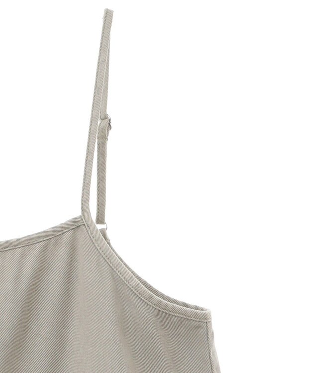 Green Parks カーゴポケットピグメントキャミワンピース Khaki