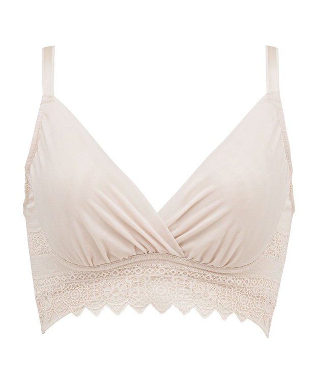 BRADELIS New York 【BRADELIS Me / ノンワイヤー・バストアップ】Plushブラ25S1 ブラデリス 補正 ノンワイヤー ブラジャー 補整下着 エクリュ