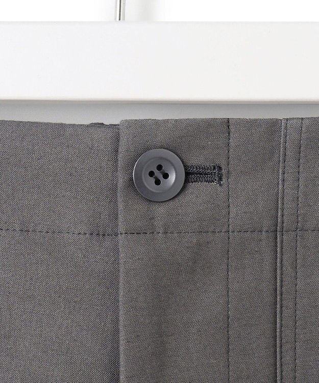 23区 L 【SLOW/洗える】バックサテンストレッチ ベイカーパンツ グレー系