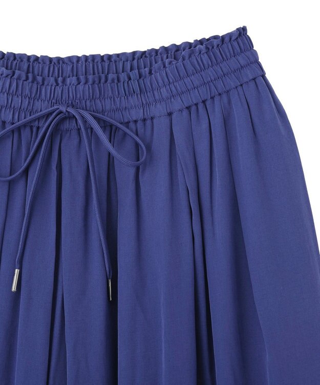 YECCA VECCA 【セットアップ可能】シルキータックワイドパンツ Blue