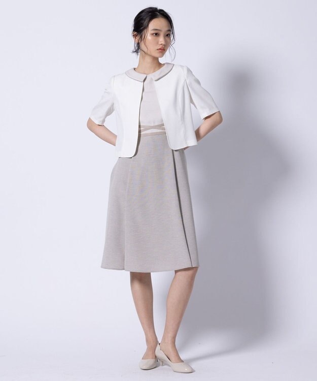 TOCCA 【消臭】BRIGHT LUMINOUS 半袖ジャケット アイボリー系