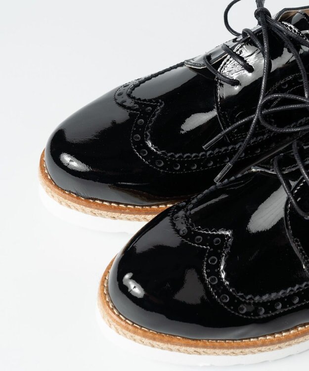 BONTRE 【BONTRE/ボントレ】ジュート厚底レースアップシューズ/05702-RS ブラック