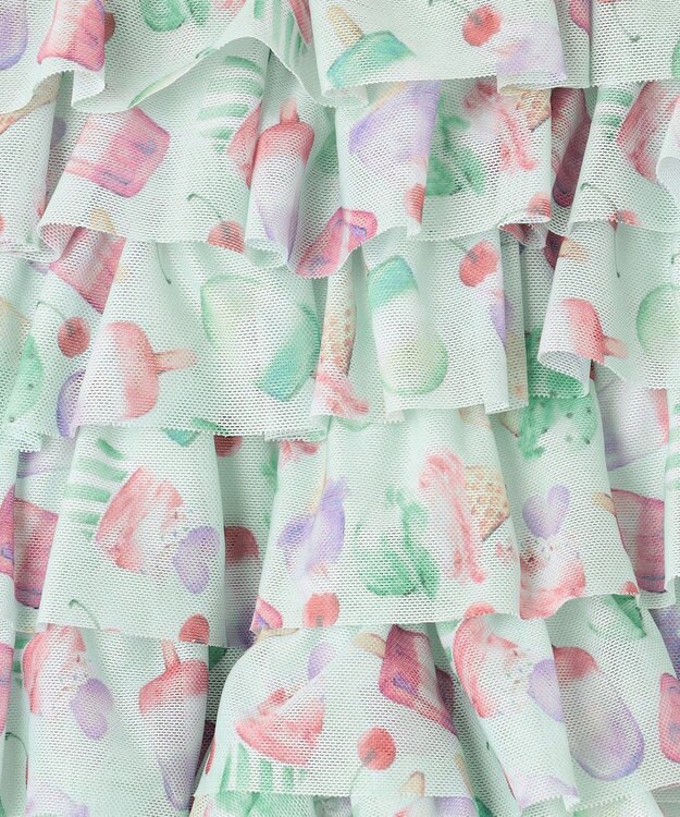 ANY KIDS フリル 天竺 ショート パンツ アイス