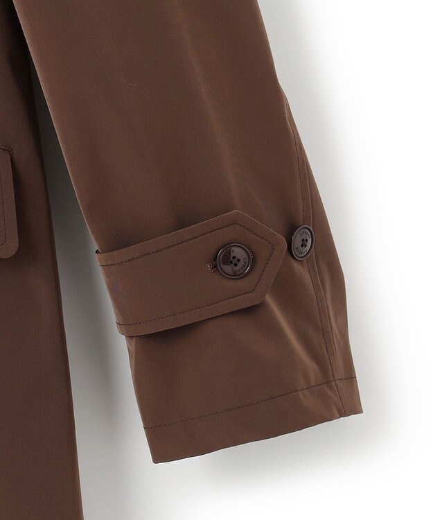 J.PRESS MEN スタンドカラーコート / デタッチャブルフード ブラウン系