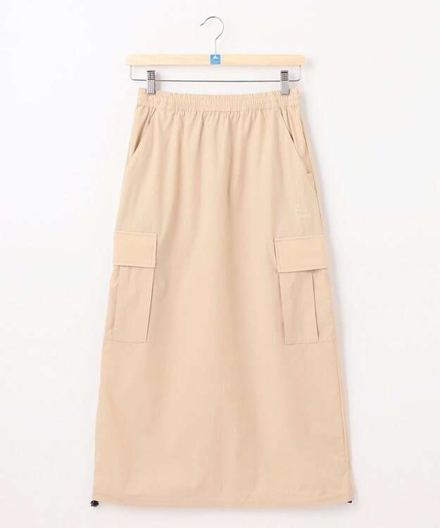 SHARE PARK LADIES 【撥水・UVカット・ストレッチ・軽量 】ナイロンカーゴスカート（S・Mサイズ） ベージュ系
