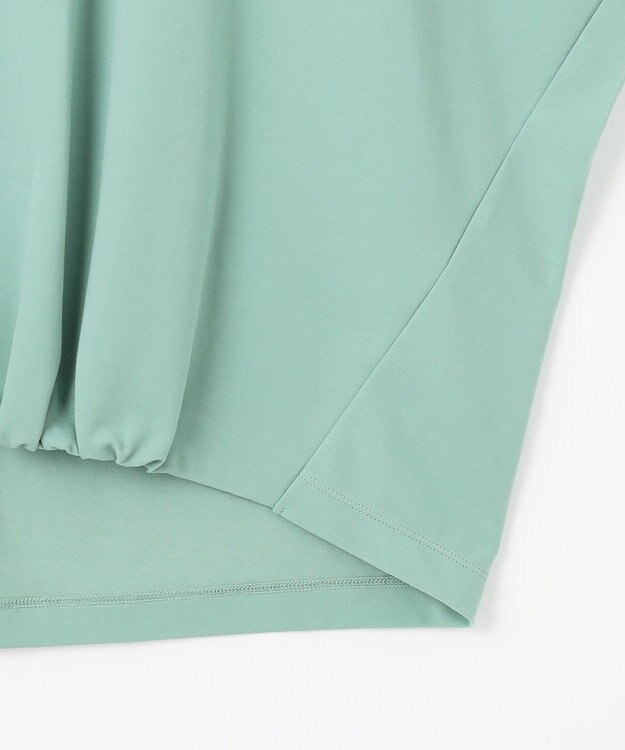 自由区 【接触冷感・UVカット・吸水速乾・抗菌防臭・洗える】ハイカウントフォルム Tシャツ フロスティグリーン