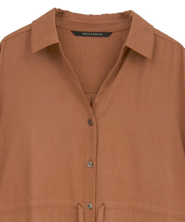 YECCA VECCA 【UVカット】2way袖バルーンワンピース Orange