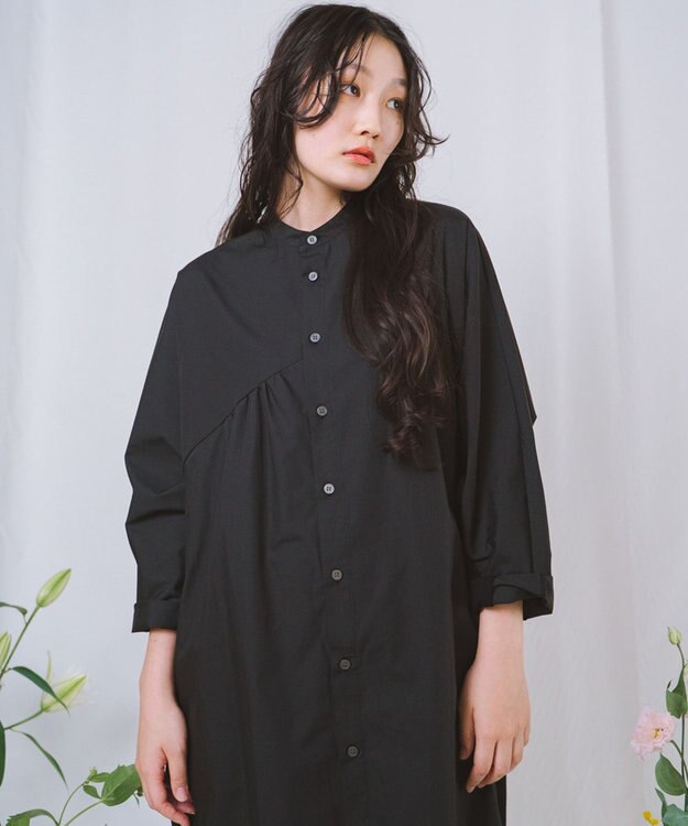 POLS CLIONE シャツワンピース ブラック