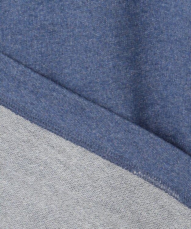 JOSEPH ABBOUD MOUNTAIN 【オーガニックコットン使用/ 柔らかな肌触り】 ハイネックジップ ブルゾン ブルー系