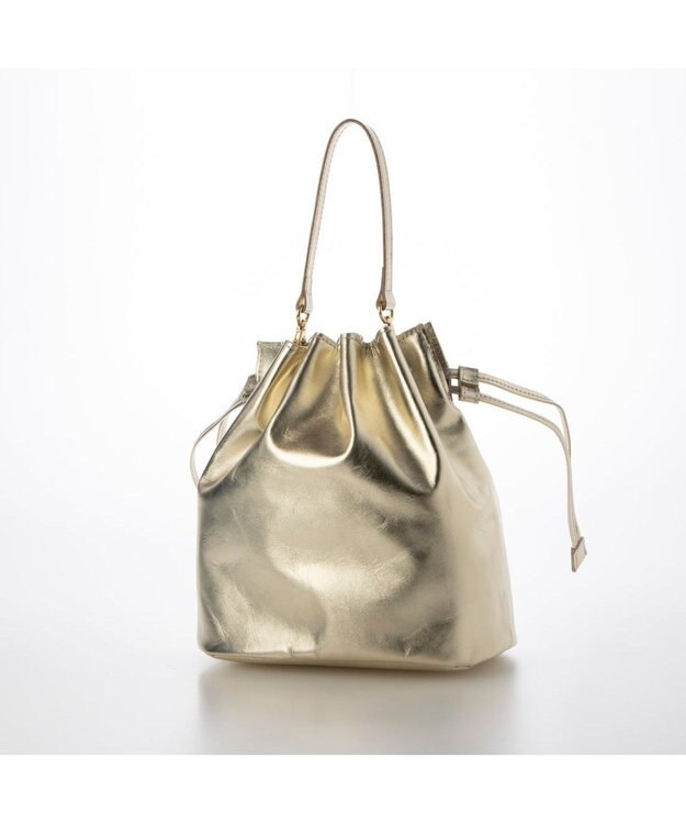 UNBILLION ペルケ perche / マルチスタッズ2wayドロストショルダー ゴールド