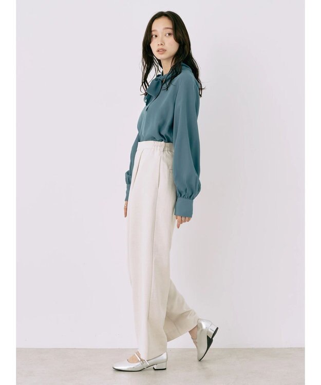 earth music&ecology ２ＷＡＹボウタイブラウス Ivory