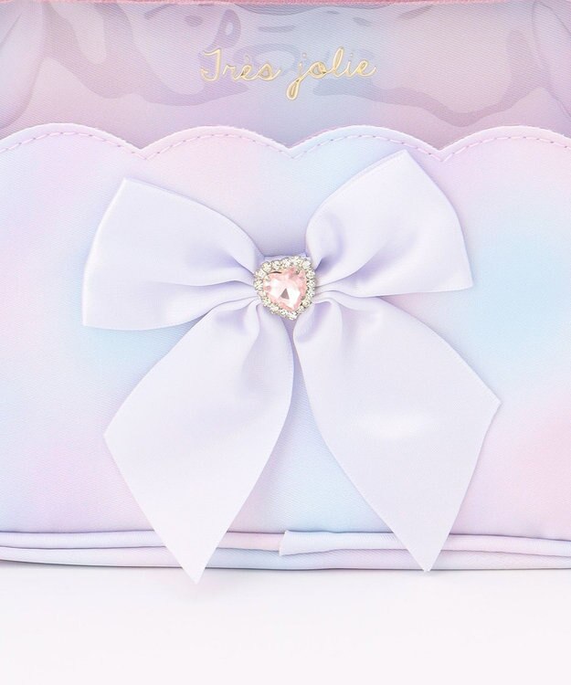 ANY KIDS ネコチャーム付き ショルダーバッグ レインボー