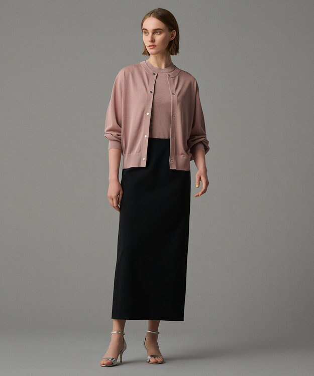 uncrave 【手洗い可】シアー ニットカーディガン（uncrave STANDARD） ピンク