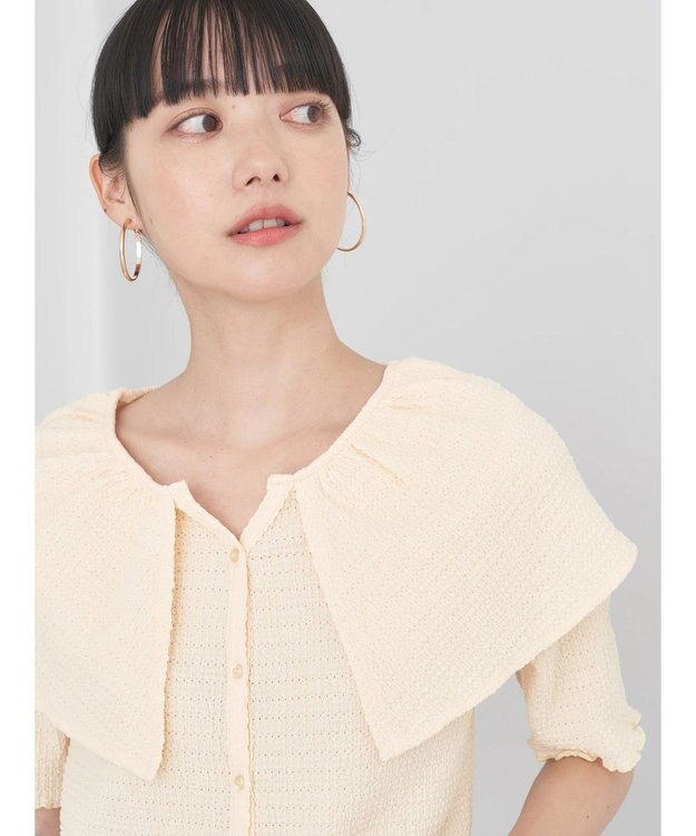 earth music&ecology ビッグカラーカットプルオーバー Yellow