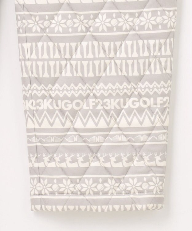 23区GOLF 【WOMEN】ノルディック柄 キルトパンツ ライトグレー系5