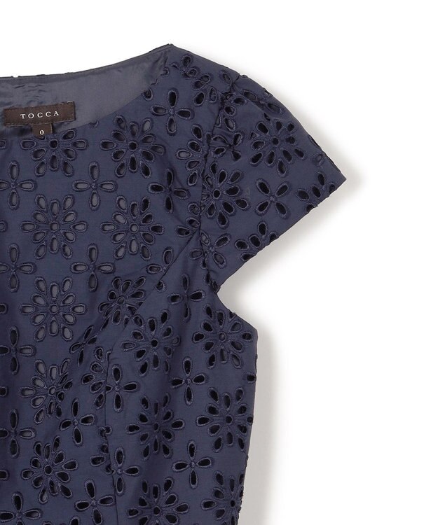 TOCCA 【00サイズあり・洗える・消臭】FLOWER STORM ドレス ネイビー系