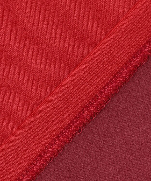 PW CIRCULUS 【WOMEN】【ストレッチ/軽量】バックロゴ 長袖 モックネック シャツ レッド系