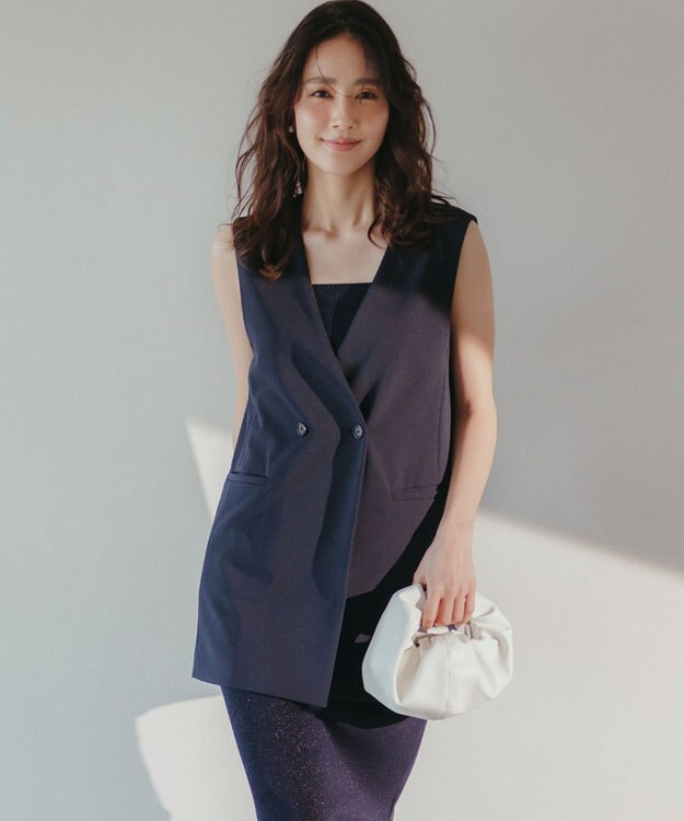 UNFILO BEAUTY MOVE ミドルジレ ネイビー