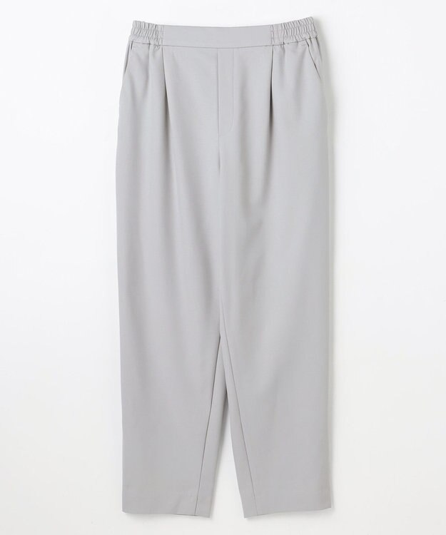 ANY イージーケアライトストレッチテーパードパンツ ライトグレー